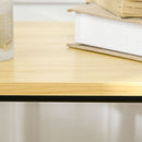 Carrello da Cucina 79x38x95 cm con Ruote in Truciolato e Acciaio