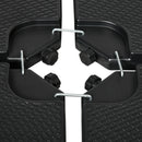 Base per Ombrellone 99,7x99,7x8,3 cm set 4 Pezzi Impilabili in HDPE Nero  