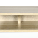 Set da 2 Comodini Sospesi con Cassetto e Ripiano Superiore 35x32x22,5 cm in Legno Bianco e Rovere