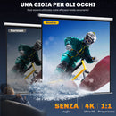 Telo Proiettore 120"" Formato 1:1 a Parete o Soffitto 223x8x223 cm Bianco 