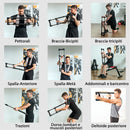 Power Twister Estensore per Pettorali a 4 Molle con Resistenza da 10 a 80 kg in Acciaio Inox Nero   