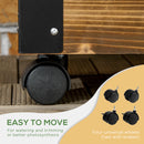 Fioriera con Traliccio per Rampicanti e Rotelle 65x31x147 cm in Legno di Abete Marrone