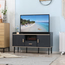 Mobile Porta TV 55" max 120x40x65 cm in MDF e Acciaio Grigio