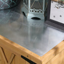 Armadio da Giardino 75x40x90 cm Porta Attrezzi con 2 Ante e 4 Scaffali Piano in Lamiera in Legno 