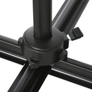 Ombrellone da Giardino Decentrato 245x245x248 cm in Alluminio Crema