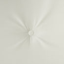 Dondolo Letto da Giardino 3 Posti con Tettuccio Regolabile 195x117x175 cm in Acciaio e Poliestere Crema e Nero