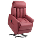 Poltrona Relax Reclinabile Alzapersone Elettrica con Telecomando Rosso   