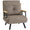 Fauteuil lit convertible simple 63x73x81 cm en tissu effet velours gris