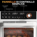 Forno Elettrico 1500W 13L 12 Programmi Friggitrice ad Aria Bianco 