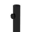 Base per Ombrellone 25kg per Pali da 38-48mm Ø54x46,5 cm in Cemento e Plastica Nero