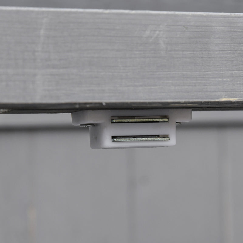 Armadietto da Giardino 2 Ante Tetto Apribile 74x43x88 cm in Legno di Abete Grigio Scuro