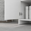 Mobile Sottolavello da Bagno 60x30x60cm 2 Ante Decorate Bianco  