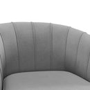 Poltrona Imbottita 71x72x75 cm in Velluto Grigio