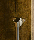 Scrivania Pieghevole con Ripiani 60x20x50 cm in Truciolato e MDF Marrone