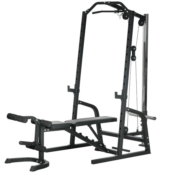 Stazione Fitness Multifunzione 152x105x212 cm in Acciaio Nero sconto