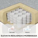 Poltrona Reclinabile Manualmente a 60° 69x91,5x103 cm con Poggiapiedi Extra Imbottita in Tessuto Grigio  