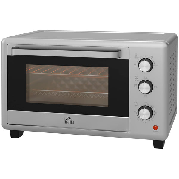 online Fornetto Elettrico 30 Litri 1600W con 3 Funzioni di Cottura Argento