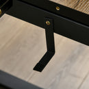 Tavolo Allungabile 120-160x80x76 cm Max 4-6 Persone in MDF e Metallo color Legno