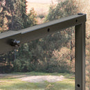 Portalegna per Camino da Interno ed Esterno Regolabile 40-65x25x100-150 cm in Metallo Nero 