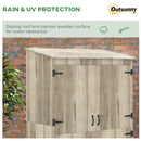 Casetta Box da Giardino 120x57x183 cm in Legno Naturale