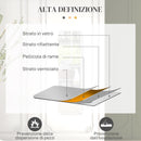 Specchio Verticale da Parete o da Terra 35x2x120 cm Cornice in MDF con Bordi Arrotondati Bianco