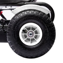 Go Kart a Pedali per Bambini 121x58x61 cm con Sedile Regolabile e Freno a Mano Bianca