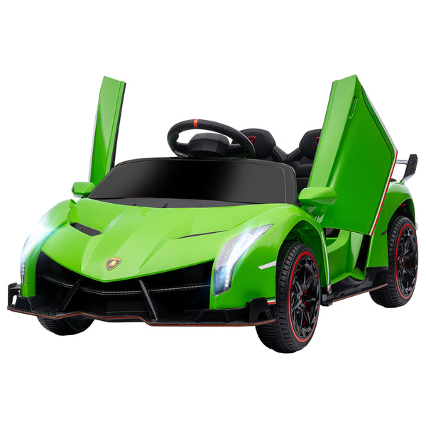Macchina Elettrica per Bambini 12V con Licenza Lamborghini Veneno Verde sconto