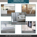 Binario per Porta Scorrevole Singola Stile Rustico 200x4x0,6 cm in Acciaio al Carbonio Marrone  