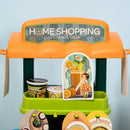Supermercato Giocattolo per Bambini 52x29x61 cm con Cassa e Accessori Verde e Arancione