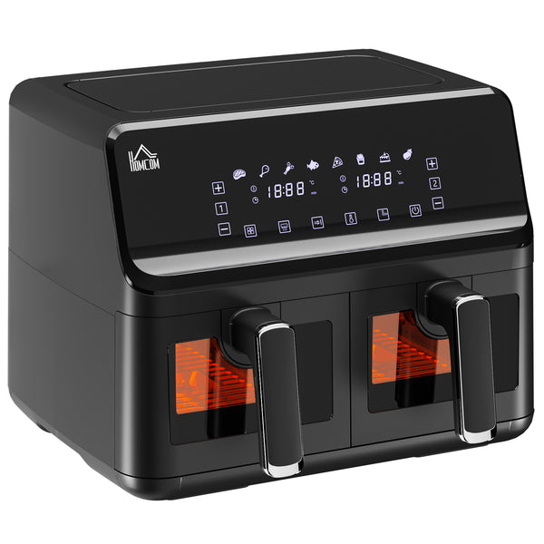 sconto Friggitrice ad Aria 2 Cestelli Indipendenti 4 L Schermo LED Touch Nero