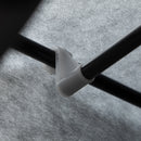 Armadio Guardaroba da Campeggio 125x43x162,5 cm con 8 Ripiani e 2 Barre Grigio Carbone   