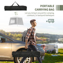 Gazebo Pieghevole da Giardino 2,4x2,4x2,5m in Acciaio e Tessuto Oxford Bianco