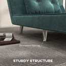 Poltrona Letto Singolo 100x88x83 cm in Velluto Verde Scuro