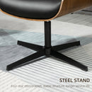 Sedia Poltrona Operativa da Ufficio 62x76,5x105 cm in Similpelle Nera