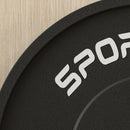 Set 2 Dischi Pesi da 20kg in Gomma con Foro da 2"/5 cm per Manubri e Bilancieri Nero    