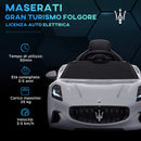 Macchina Elettrica per Bambini con Licenza Maserati Gran Turismo Folgore 12V Grigio   