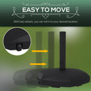 Base per Ombrellone 25kg per Pali da 38-48mm Ø54x46,5 cm in Cemento e Plastica Nero