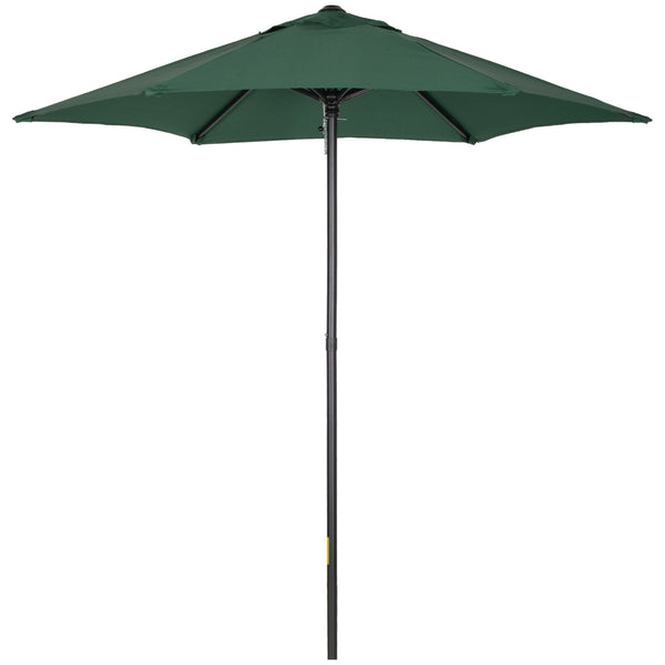 online Ombrellone da Giardino Ø196x204H cm a 6 Stecche Verde