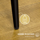 Set 2 Sedie Design Nordico 52x54x79 cm Tessuto Effetto Velluto Giallo   