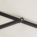 Ombrellone da Giardino Rotondo Ø196x204 cm in Alluminio e Poliestere Crema    