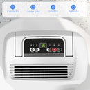 Deumidificatore Portatile Touch da 12L con Tubo di Scarico 28x18x50,6 cm Bianco