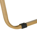 Set 2 Sedie per Esterni 54x59x78 cm Seduta in Tessuto Oxford e Acciaio  Grigio  