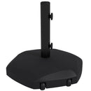 Base per Ombrellone 25kg per Pali da 38-48mm Ø54x46,5 cm in Cemento e Plastica Nero