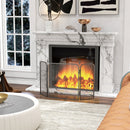 Parascintille con Antine 96x1,3x56 cm in Metallo Nero  