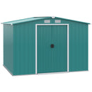 Casetta Box da Giardino 260x206x179 cm in Acciaio Verde