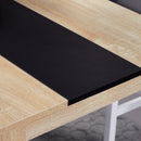 Tavolo da Pranzo Moderno per 4-6 Persone 120x69x75 cm Nero e Legno 