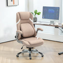 Sedia Operativa da Ufficio Reclinabile 68x76x109-117 cm Marrone Chiaro 