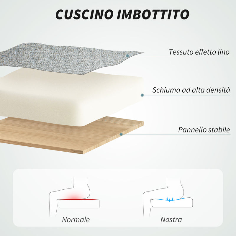 Sedia da Ufficio Ergonomica 63x70x102-112 cm Altezza Regolabile e Dondolo Grigio    