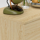 Cassettiera 6 Cassetti Design Nordico 110x40x75 cm Rovere  