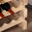 Cantinetta Portabottiglia 4 Ripiani per 48 Bottiglie di Vino 114x28x56,5 cm in Legno di Pino  